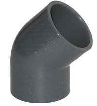 Koleno 45° d16 PN16 PVC