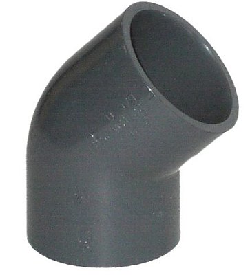 Koleno 45° d16 PN16 PVC