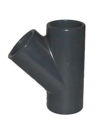 Y-kus 45° d16 PN16 PVC