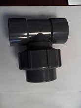 Přechodný T-kus 90° PVC d63 L/flex/L