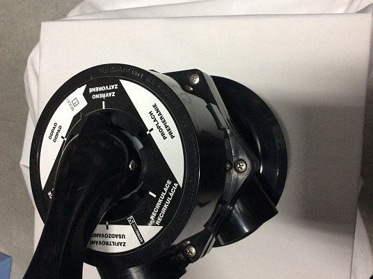 6-ti cestný ventil filtrace D300