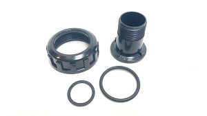 Spojka rovná + matka+těsnění k 6-ti ces. Ventilu bilbao