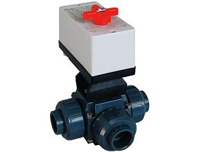 3-cestný ventil d50 s el.poh.12/230V T-koule PRAHER