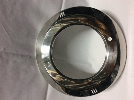 Přední kryt na světlo 300W 7856 Nerez