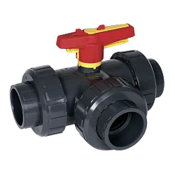 3-cestný kohout d25 PVC-U