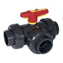 3-cestný kohout d25 PVC-U