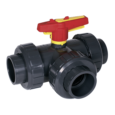 3-cestný kohout d25 PVC-U