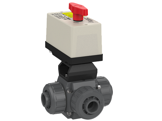 3-cestný kul.ventil d50 s el.poh. 230V L-koule PRAHER