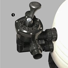 6-ti cestný ventil 1 1/2" MFS bez připojení