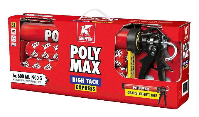 POLY MAX HIGH TACK EXPRESS profi sada 6ks vč. pistole