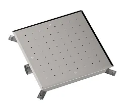 Dnová masáž čtvercová (beton/keramika) AISI 316, 414x414 mm