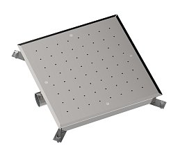 Dnová masáž čtvercová (beton/keramika) AISI 316, 414x414 mm