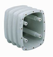 Inst.krabice protiproudu plastová