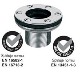 Tryska sací nerez 1 1/2