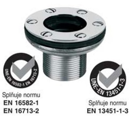 Tryska sací nerez 1 1/2