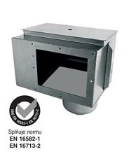 Skimmer nerez A100 2 AISI 316 bez těsnění a rámečku