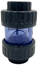 Zpětný ventil transparentní d75 PVC PN16 EPDM