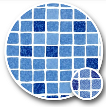 Folie ELBE SBG SUPRA 1,6 mm Mosaic Blue šíře 1,65m (mozaika modrá - 1123/01)