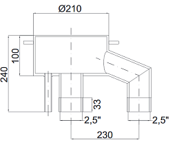 Předmontážní sada 1-tryskového kruhového protiproudu
