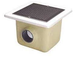 Dnová výpust sklolam. 490x490mm d110