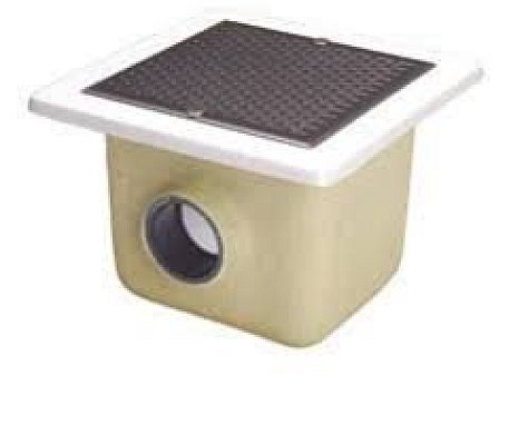 Dnová výpust sklolam. 490x490mm d110