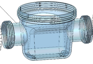 Tělo cely Zelia ZLT (spodní transparentní)