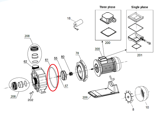 Těsnění těla New Contra