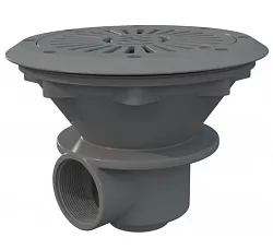 Dnová výpust kulatá 210mm Šedá RAL 7004