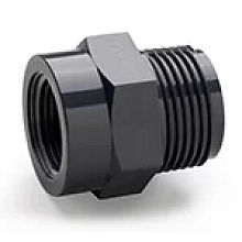 Krátký nipl závitový vněj./vnitř. Závit d3/4 x 1/2 PVC PN16