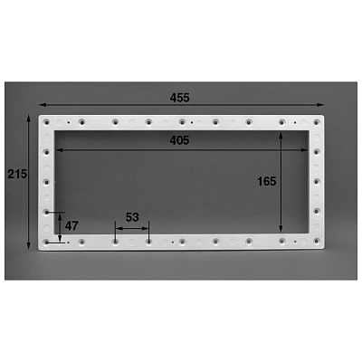 Rámeček+příruba+těsnění skimmeru Procopi - white (bílý)