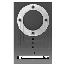 přírubová sada k trysce Procopi bílá