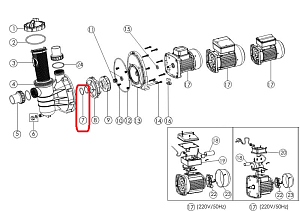 Těsnění krytu oběžného kola