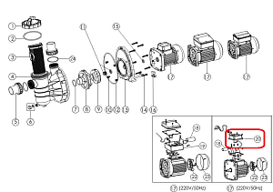 El.krabička čerpadla SS