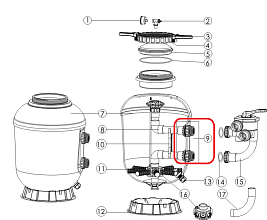 Prostup stěnou nádoby SMG 750/900