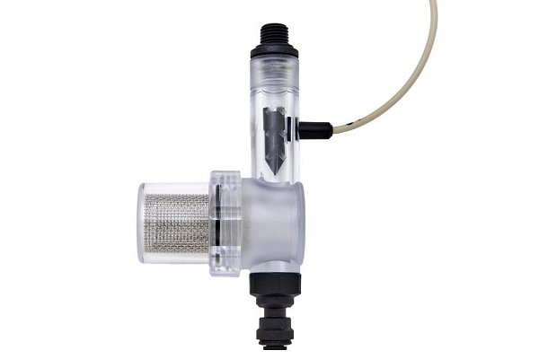 Detektor průtoku elektronický s filtrem (závit)