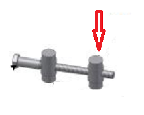 Závitový váleček M8 pro klemu QS