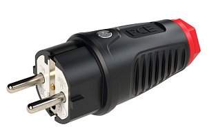 Vidlice gum. 16A/250V IP54