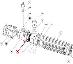 Vymezovací díl k výměníku Elecro G2 poz.3