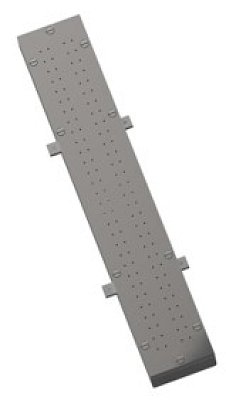 Perličková masáž 480x100mm, AISI 316 do fólie