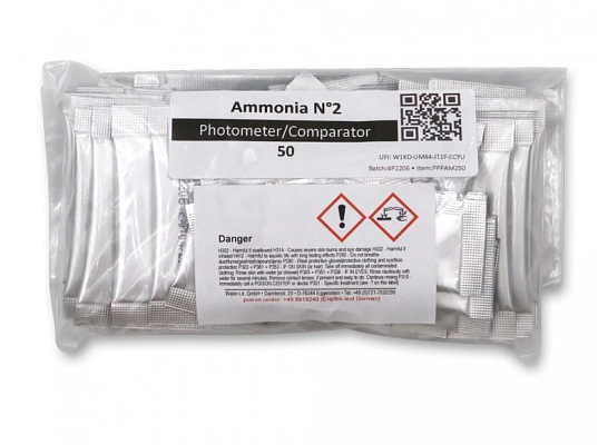 Tablety pro PoolLab -Ammonia 2, Reagencie pro měření amoniaku, čpavku (50 sáčků)